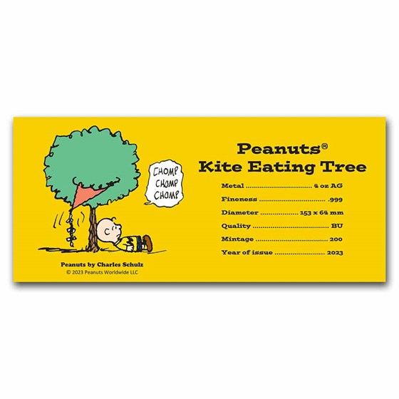 Buy Peanuts® KiteEating Tree Comic 4 oz Silver Bar APMEX
