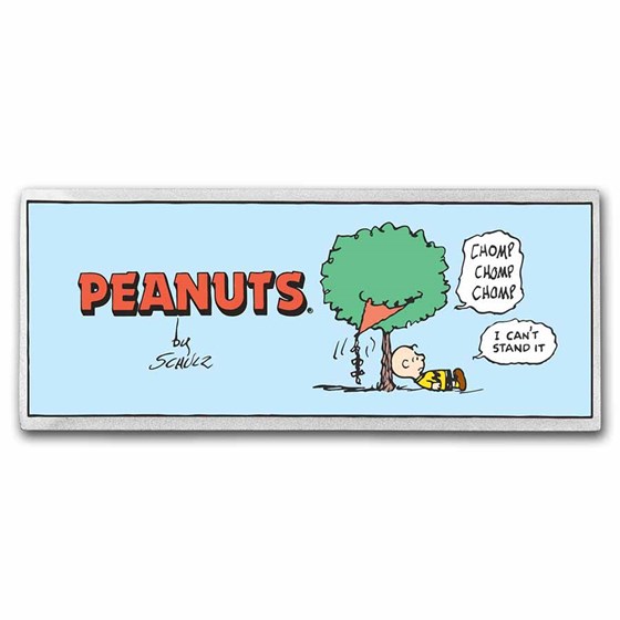 Buy Peanuts® KiteEating Tree Comic 4 oz Silver Bar APMEX