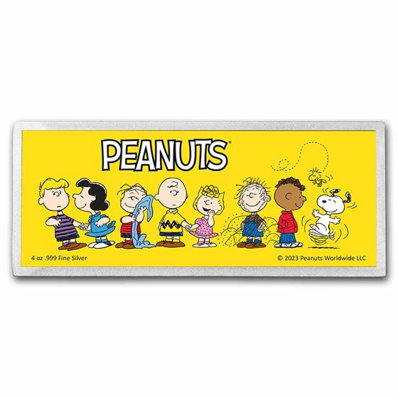 Buy Peanuts® KiteEating Tree Comic 4 oz Silver Bar APMEX
