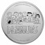 Peanuts® Lucy Pulls the Football 1 oz Colorized Silver