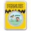 Peanuts® Lucy Pulls the Football 1 oz Colorized Silver