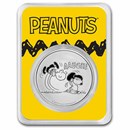 Peanuts® Lucy Pulls the Football 1 oz Silver in TEP