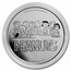 Peanuts® Lucy Pulls the Football 1 oz Silver Proof