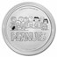 Peanuts® Lucy Pulls the Football 1 oz Silver Round