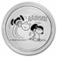 Peanuts® Lucy Pulls the Football 1 oz Silver Round