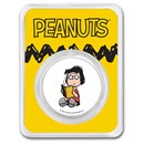 Peanuts® Marcie 1 oz Colorized Silver Round