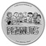 Peanuts® Patriotic Snoopy & Woodstock 1 oz Colorized Silver