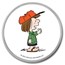 Peanuts® Peppermint Patty 1 oz Colorized Silver Round