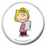 Peanuts® Sally Brown 1 oz Colorized Silver Round