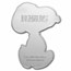 Peanuts® Set of 3 Character Shaped 1 oz Colorized Silver Pieces