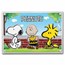 Peanuts® Set of 3 Character Shaped 1 oz Colorized Silver Pieces