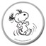 Peanuts® Snoopy 1 oz Colorized Silver Round