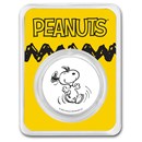 Peanuts® Snoopy 1 oz Colorized Silver Round