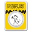 Peanuts® Snoopy 1 oz Colorized Silver Round