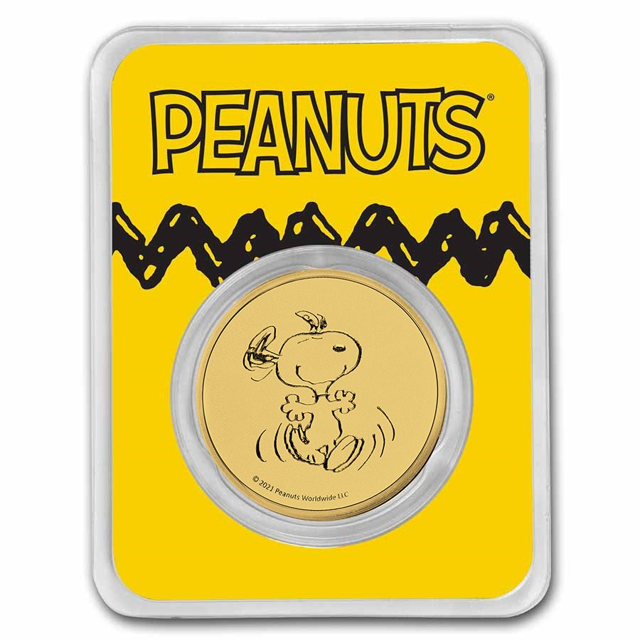 Peanuts® Snoopy 1 oz Gold Round in TEP