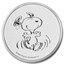 Peanuts® Snoopy 1 oz Silver Round in TEP