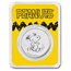Peanuts® Snoopy 1 oz Silver Round in TEP