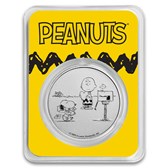 Peanuts® Snoopy and Charlie Brown Valentine 1 oz Silver in TEP