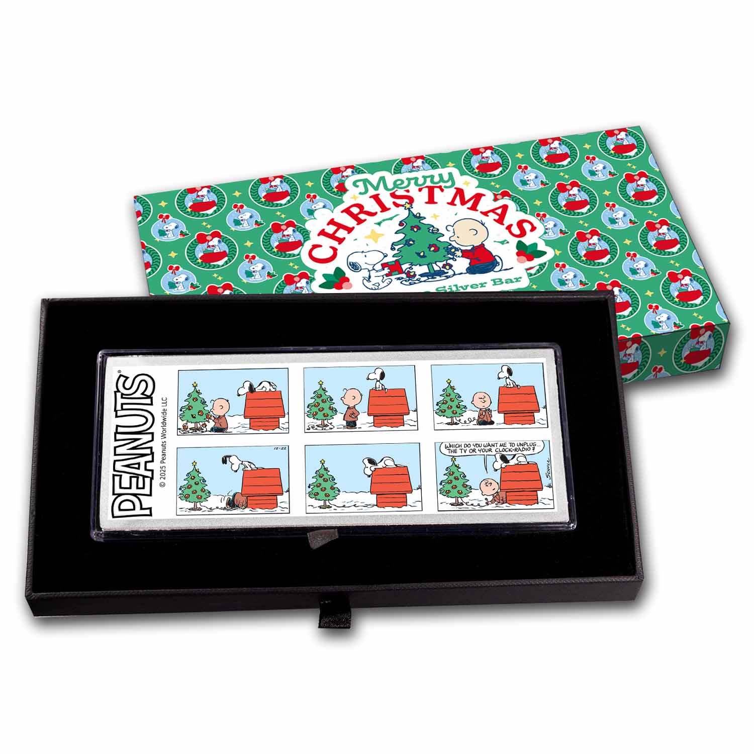 Peanuts® Snoopy & Charlie Brown Christmas Comic 4 oz Silver Bar | eBay