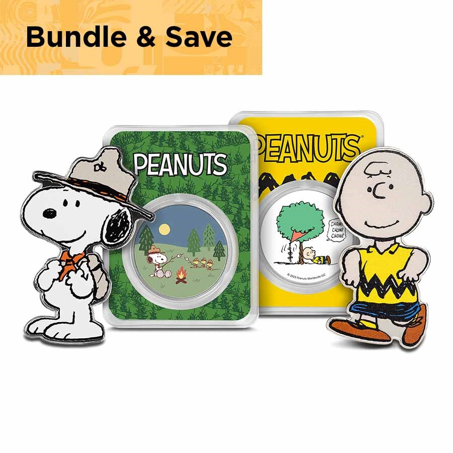 Peanuts® Snoopy & Charlie Brown Silver 4-pc Special Edition Set