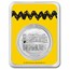 Peanuts® Snoopy Flying Ace 1 oz Colorized Silver