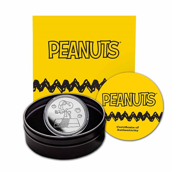 Peanuts® Snoopy Flying Ace 1 oz Silver Proof Peanuts® Snoopy Flying Ace 1 oz Silver Proof