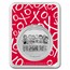 Peanuts® Snoopy Hearts Valentine's Day 1 oz Colorized Silver