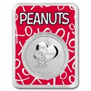 Peanuts® Snoopy Hearts Valentine's Day 1 oz Silver in TEP