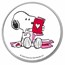 Peanuts® Snoopy Valentine's Day Cards 1 oz Colorized Silver