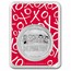 Peanuts® Snoopy Valentine's Day Cards 1 oz Silver in TEP