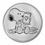 Peanuts® Snoopy Valentine's Day Cards 1 oz Silver Round