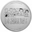 Peanuts® Snoopy, Van Pelt & Brown Christmas 1 oz Colorized Silver