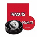 Peanuts® Snoopy & Woodstock Christmas 1 oz Ag Proof w/Tin & COA
