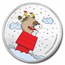Peanuts® Snoopy & Woodstock Christmas 1 oz Colorized Silver