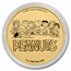 Peanuts® Snoopy & Woodstock Christmas 1 oz Gold Round w/Tin & COA