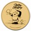 Peanuts® Snoopy & Woodstock Christmas 1 oz Gold Round w/Tin & COA