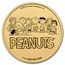 Peanuts® Snoopy & Woodstock Christmas 1 oz Gold Round w/Tin & COA