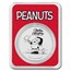 Peanuts® Snoopy & Woodstock Christmas 1 oz Silver in TEP