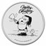 Peanuts® Snoopy & Woodstock Christmas 1 oz Silver Round