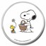 Peanuts® Snoopy & Woodstock Easter Gifts 1 oz Colorized Silver