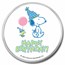 Peanuts® Snoopy & Woodstock Happy Birthday 1 oz Colorized Silver