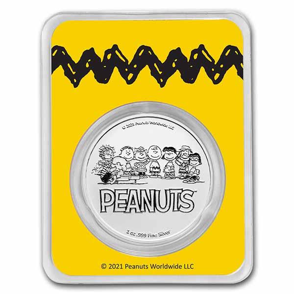 Peanuts® Snoopy & Woodstock Jack-o-Lantern 1 oz Colorized Silver