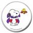 Peanuts® Snoopy, Woodstock Vampire Costumes 1 oz Colorized Silver