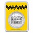 Peanuts® Sunset Surfing Snoopy 1 oz Colorized Silver