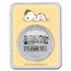 Peanuts® Welcome Baby Boy 1 oz Colorized Silver