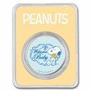 Peanuts® Welcome Baby Boy 1 oz Colorized Silver