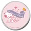 Peanuts® Welcome Baby Girl 1 oz Colorized Silver