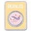 Peanuts® Welcome Baby Girl 1 oz Colorized Silver