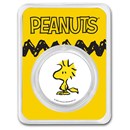 Peanuts® Woodstock 1 oz Colorized Silver Round