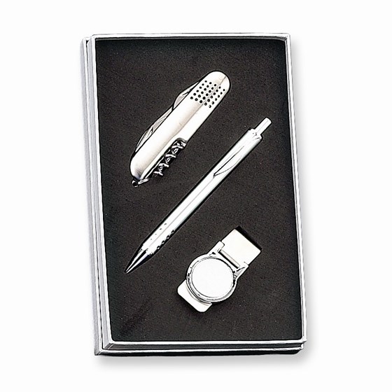 Pen, Knife and Money Clip Set